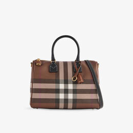 Сумка Burberry из ткани с принтом в клетку, коричневый r04469641 | dark birch brown