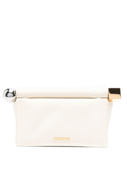 Маленькая клатч Jacquemus Rond Carré с металлическими сферами, нейтральный baw00356ac27l14 | нейтральные цвета