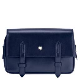 Montblanc Meisterstuck Leather Messenger Bag - Ink Blue 131690
