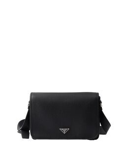Кожаная сумка через плечо Prada, черный 5595084 | black