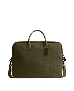 Мужская рабочая сумка Theo Work Signature Jacquard Coach, зеленый 21708301 | olive drab