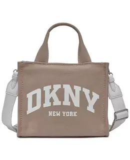 Сумка-тоут большая Hadlee с логотипом DKNY, коричневый/бежевый 19668688 | light khaki/marshmallow