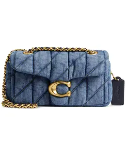 Сумка через плечо Tabby 20 в стеганом дениме Coach, синий 17871046 | brass/indigo