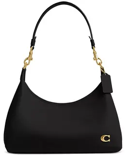 Женская кожаная сумка через плечо Juliet Medium Coach, черный 17994215 | brass/black