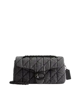 Сумка Tabby Quilted Leather Small Shoulder Bag Coach, серый 21552564 | pewter/ washed gray