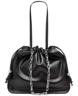 Сумка-шоппер Halle на шнурке DKNY, черный 21998891 | black/silver