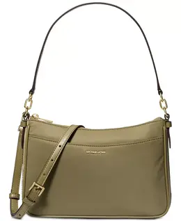 Дорожная сумка Jet Set Small Nylon Top Zip Pochette через плечо Michael Kors, зеленый 22922235 | safari green