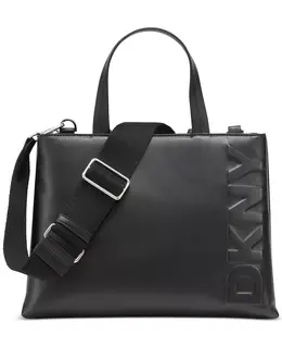 Сумка-портфель с логотипом из искусственной кожи Tinsley DKNY, черный 21998897 | black/silver
