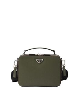 Средняя сумка Prada Brique из кожи Saffiano Prada, зеленый 5556536 | loden green
