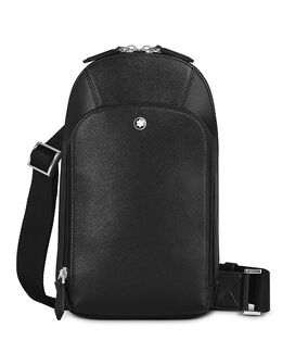 Стильная кожаная сумка-слинг Montblanc, черный 5467811 | black