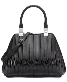 Гранитная трансформируемая плиссированная сумка Calvin Klein, черный 21873765 | black, silver