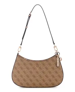 Сумка через плечо Noelle Small с верхней молнией Guess, серый 22643727 | latte logo