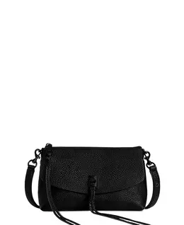 Даррен Маленькая кожаная сумка через плечо с верхней молнией Rebecca Minkoff, черный 17774858 | black
