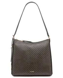 Мини-сумка через плечо Mandy Signature с верхней молнией Calvin Klein, мультиколор 21511786 | brown khaki, black