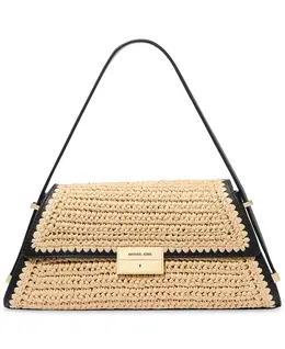 Сумка через плечо Ludlow Small Woven Convertible Michael Kors, синий 21067169 | natural/black