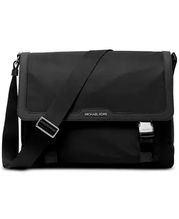 Мужская кожаная сумка-мессенджер Malone Logo Cargo Michael Kors, черный 20931225 | black