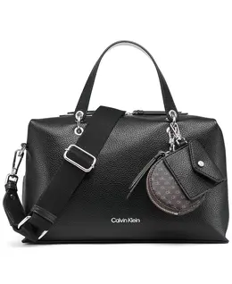 Сумка-портфель Cali с ремешком Web Calvin Klein, черный 20899449 | black, white