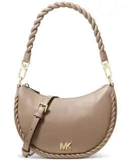 Маленький кожаный конвертируемый клатч Kyla Michael Kors, коричневый/бежевый 22401105 | birch
