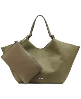 Сумка-тоут Paula Commuter DKNY, зеленый 22829484 | utility green