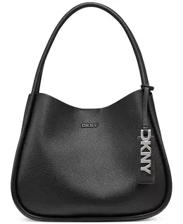 Сумка Capri Large Hobo DKNY, черный 21998892 | black/silver