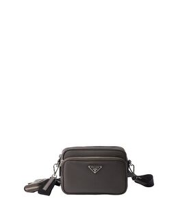 Сумка через плечо из кожи Saffiano Prada, серый 5594436 | grey
