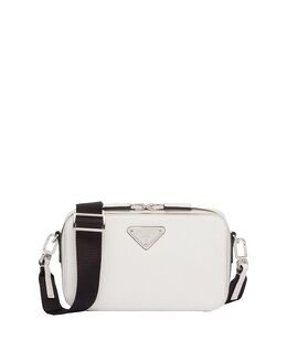 Сумка Brique из кожи Saffiano Prada, белый 5595552 | white