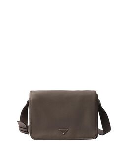 Кожаная сумка через плечо Prada, серый 5595436 | grey