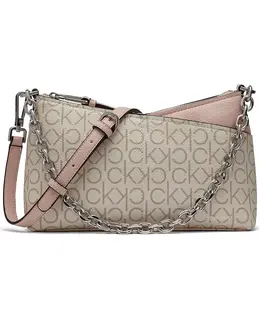 Мини-сумка кроссбоди Zoe Chain Calvin Klein, мультиколор 22015727 | blossom, vanilla khaki, alm taupe