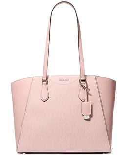 Сумка-тоут Taryn Logo Large Top Zip Michael Kors, розовый 22922261 | smokey rose