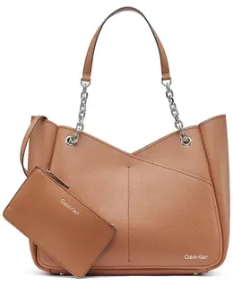 Большая сумка-тоут Zoe Calvin Klein, коричневый 20899447 | caramel
