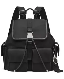 Элора Рюкзак с передней пряжкой из нейлона Calvin Klein, черный 21830209 | black, silver