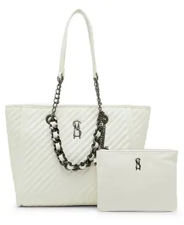 Bkattt-H Большая сумка-тоут с мешочком Steve Madden, белый 23268293 | white