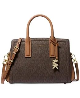 Лейла Маленькая Нагрудная Сумка-Сатчел Michael Kors, коричневый/бежевый 20673743 | brown/acorn