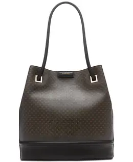 Сумка-тоут Ash Signature с магнитной застежкой Calvin Klein, коричневый 16263788 | brown khaki/black