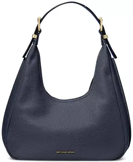 Маленькая кожаная сумка-хобо через плечо Nolita Michael Kors, черный 23951278 | black