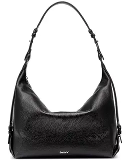 Сумка-хобо Wren Medium DKNY, черный 22415565 | black/silver