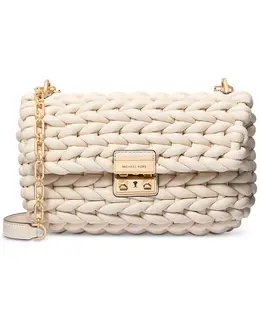 Сумка через плечо Tribeca Small Convertible с цепочкой Michael Kors, коричневый/бежевый 22400988 | light cream