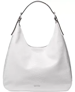 Нолита большая кожаная сумка-хобо через плечо Michael Kors, белый 22400993 | optic white