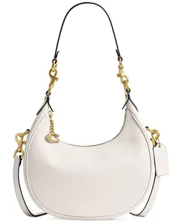 Кожаная сумка Jonie Bag 22 через плечо Coach, белый 21464226 | brass/chalk