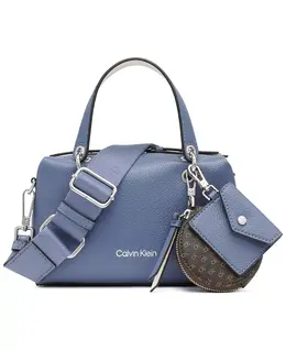 Мини-сумка через плечо Cali с ремешком в стиле веб Calvin Klein, серый 20899450 | folkstone gray, white