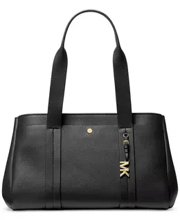 Большая кожаная сумка-тоут Romee East West Michael Kors, черный 22400987 | black