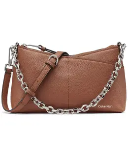 Мини-сумка кроссбоди Zoe Chain Calvin Klein, коричневый 22215998 | caramel