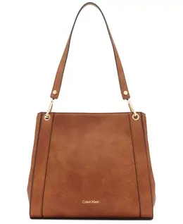 Сумка-тоут Garnet Triple с тремя отделениями Calvin Klein, серебряный 21927532 | black, silver