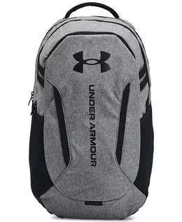 Мужской рюкзак UA Hustle 6.0 однотонный Under Armour, серый 17571228 | castlerock full heather / black / black