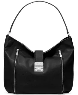 Сумка через плечо Hobo из кожи Extra Large Michael Kors, черный 21984794 | black