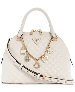Сумка-сатчел Everlee с стеганым куполообразным дизайном Guess, коричневый/бежевый 22073868 | off white
