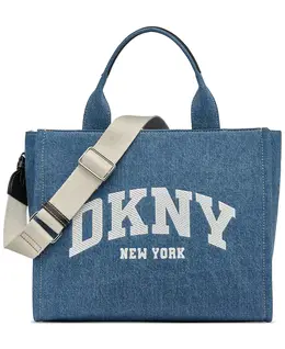 Сумка-шоппер Hadlee Medium Cotton Logo DKNY, синий 21998888 | denim