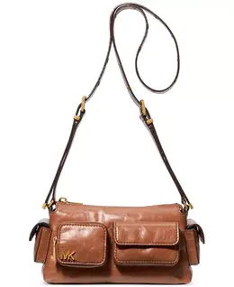 Дакота Маленькая Кожаная Трансформируемая Сумка-Кроссбоди с Карманом Michael Kors, коричневый 20674087 | luggage
