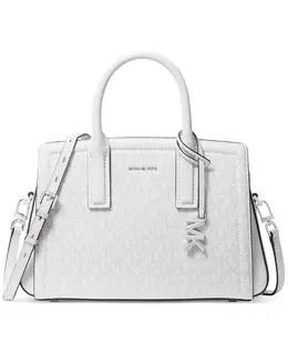 Лейла Маленькая Нагрудная Сумка-Сатчел Michael Kors, белый 20673743 | optic white/ allum