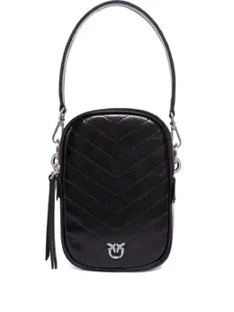 Pinko chevron-quilted leather mini bag 30380091